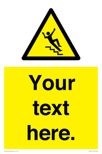 Custom Slippery Stairs Sign